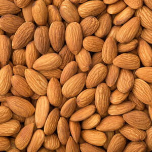 Almonds background